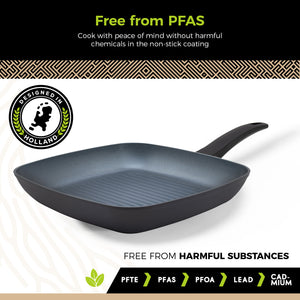BE | LIVING Delight Serie Grillpan Ø 28 cm – Zwart