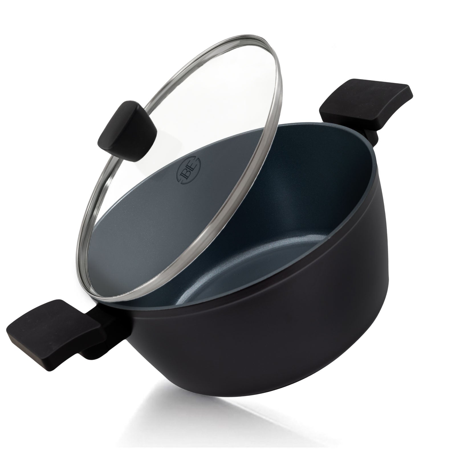 BE | LIVING Delight Serie Braadpan met Deksel – Ø 24 cm – Zwart