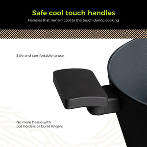BE | LIVING Delight Serie Braadpan met Deksel – Ø 24 cm – Zwart