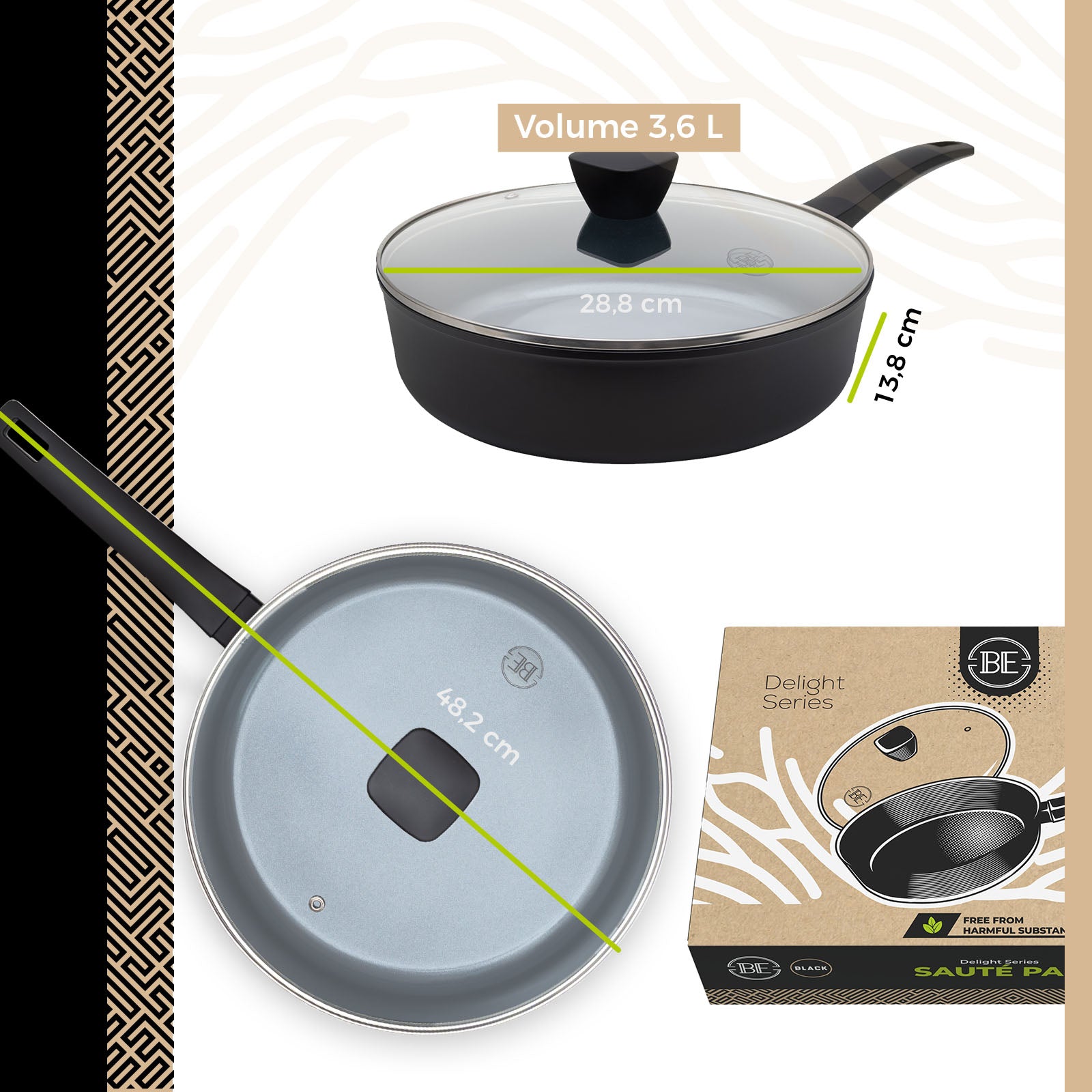 BE | LIVING Delight Serie Pannenset – 6 delig