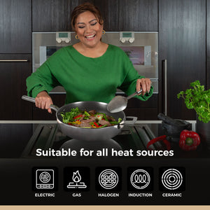 BE Living Eon Serie Sauteerpan met Deksel – 4 L / Ø 28 cm (Titanium)