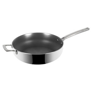 BE | LIVING Eon Serie Sautépan met deksel 5 qt / 11 inch / 28 cm (Titanium)