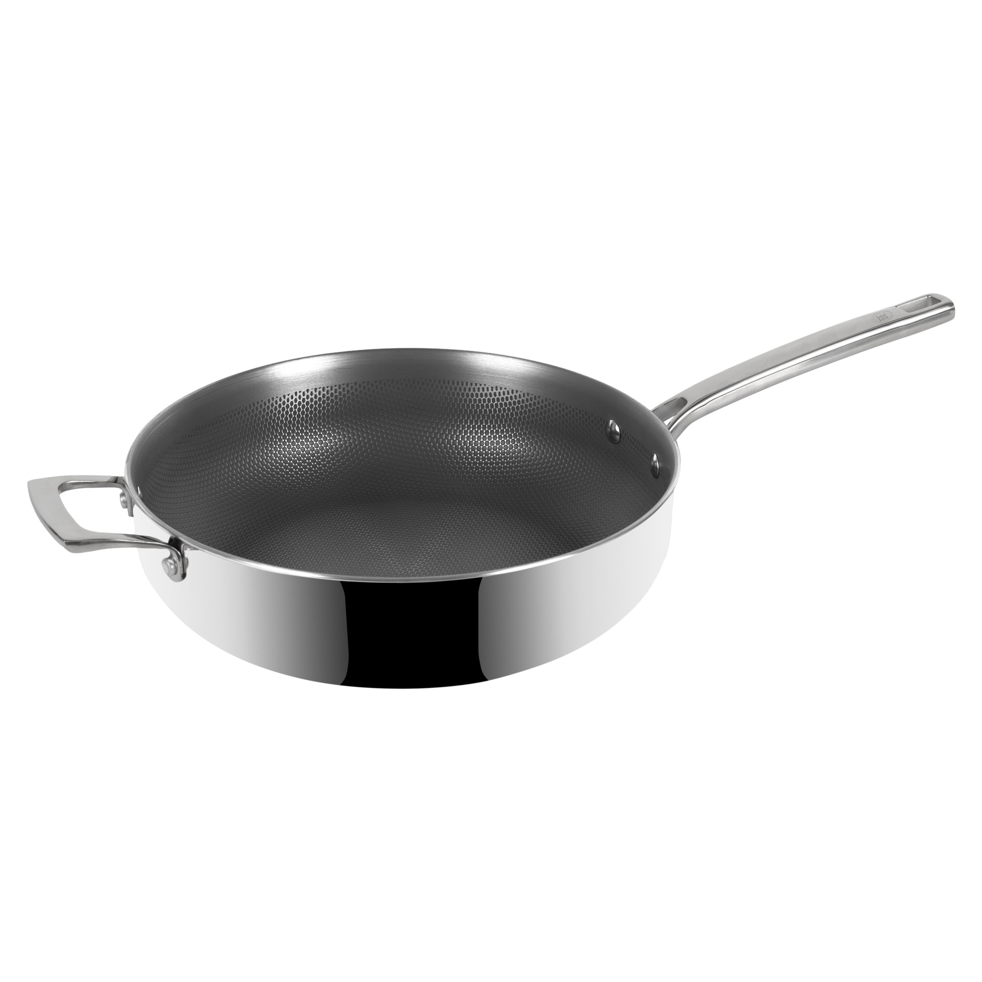 BE | LIVING Eon Serie Sautépan met deksel 5 qt / 11 inch / 28 cm (Titanium)